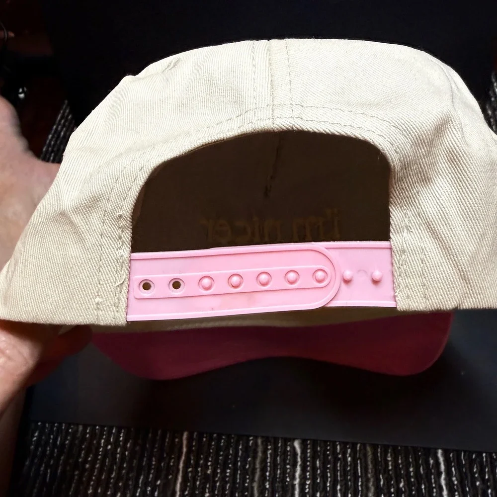 Snapback Hat Women Adjustable Tan Pink NEW Im Nicer When Im Tan Cap